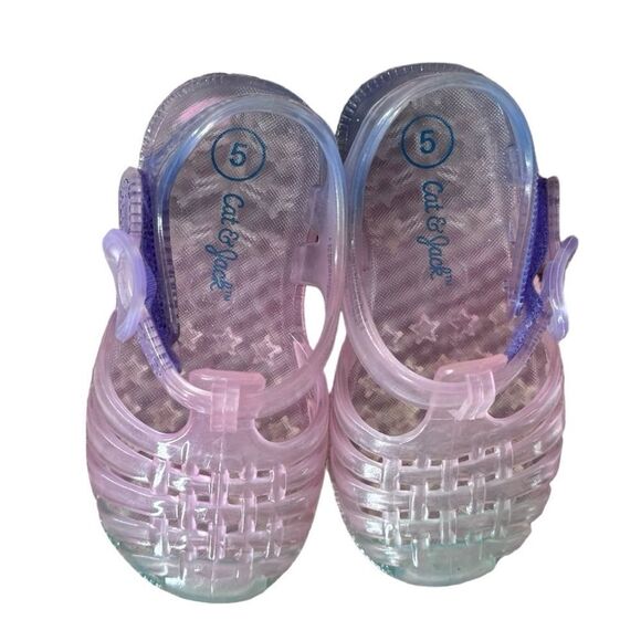 Old Navy Cat & Jack BUNDLE Baby Girls Summer Sandals Flip Flops. Size Infant 5. - Picture 7 of 7